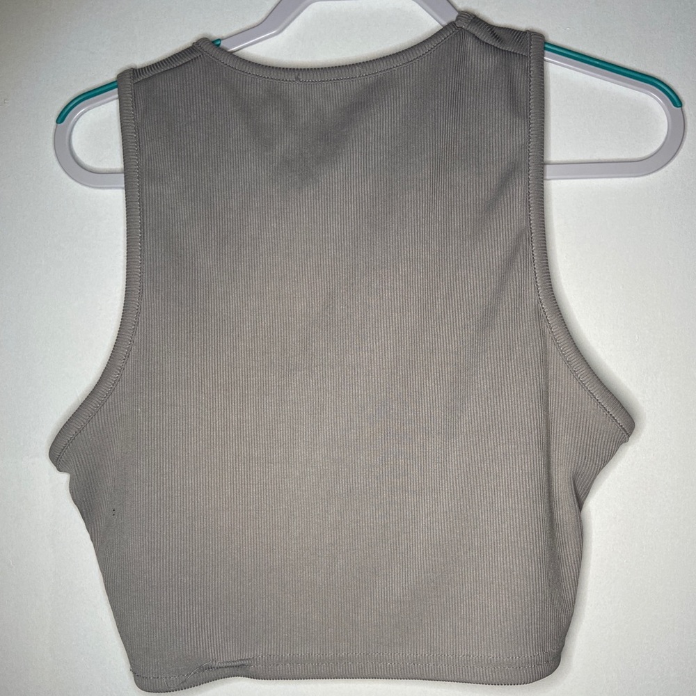 Grey Ribbed Tank - Picture 2 of 2